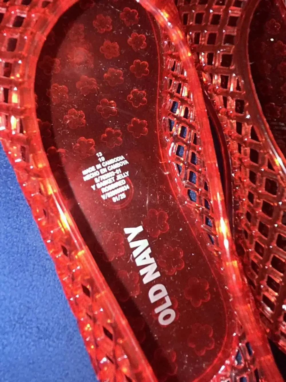 Old Navy |Basket Jelly | Size 13C | Red